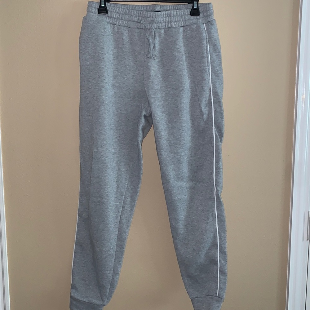 Gray sweatpants